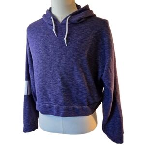 Victoria's Secret Pink Cropped Hoodie Blue Size Large